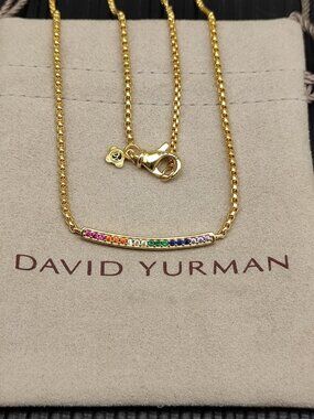 David Yurman Colored Diamond Necklace